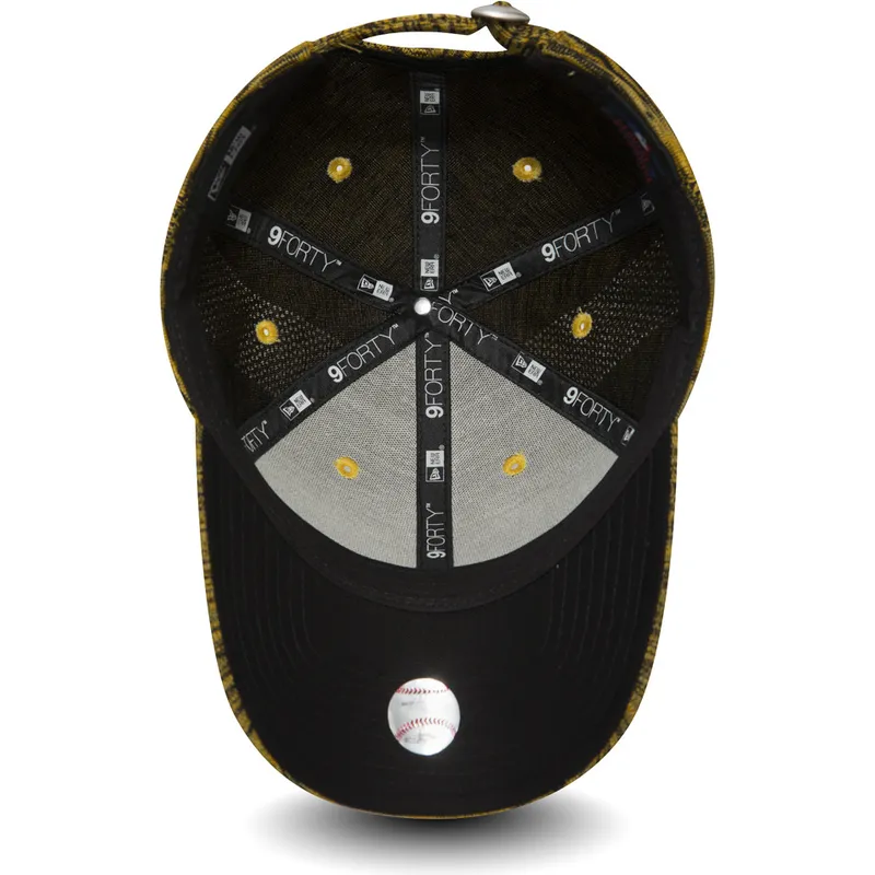 cap-kaareva-yellow-adjustable-strap-9forty-negro-new-york-yankees-mlb-new-era cap-kaareva-yellow-adjustable-strap-9forty-negro-new-york-yankees-mlb-new-era