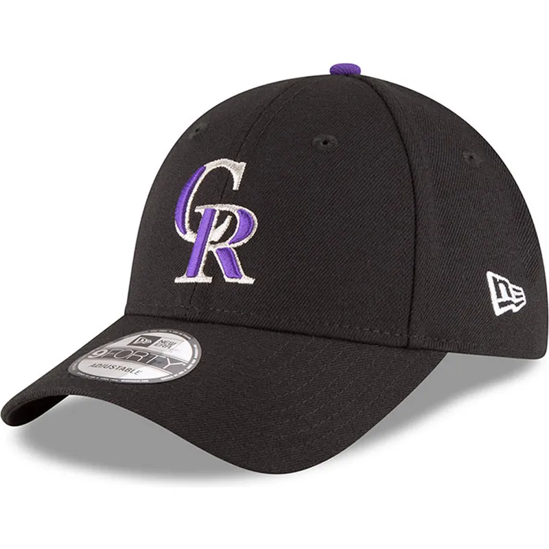lippikset-kaareva-musta-saadettava-nauha-9forty-the-league-colorado-rockies-mlb-new-era