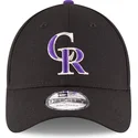 lippikset-kaareva-musta-saadettava-nauha-9forty-the-league-colorado-rockies-mlb-new-era