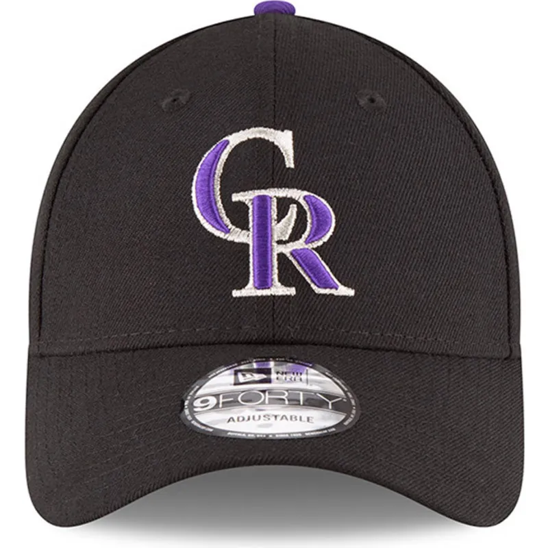 lippikset-kaareva-musta-saadettava-nauha-9forty-the-league-colorado-rockies-mlb-new-era