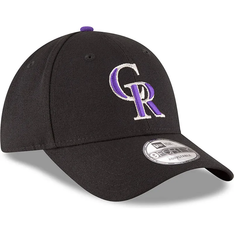 lippikset-kaareva-musta-saadettava-nauha-9forty-the-league-colorado-rockies-mlb-new-era
