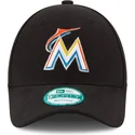 lippikset-kaareva-musta-saadettava-nauha-9forty-the-league-miami-marlins-mlb-new-era