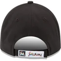 lippikset-kaareva-musta-saadettava-nauha-9forty-the-league-miami-marlins-mlb-new-era