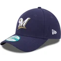 lippikset-kaareva-laivastonsininen-saadettava-nauha-9forty-the-league-milwaukee-brewers-mlb-new-era