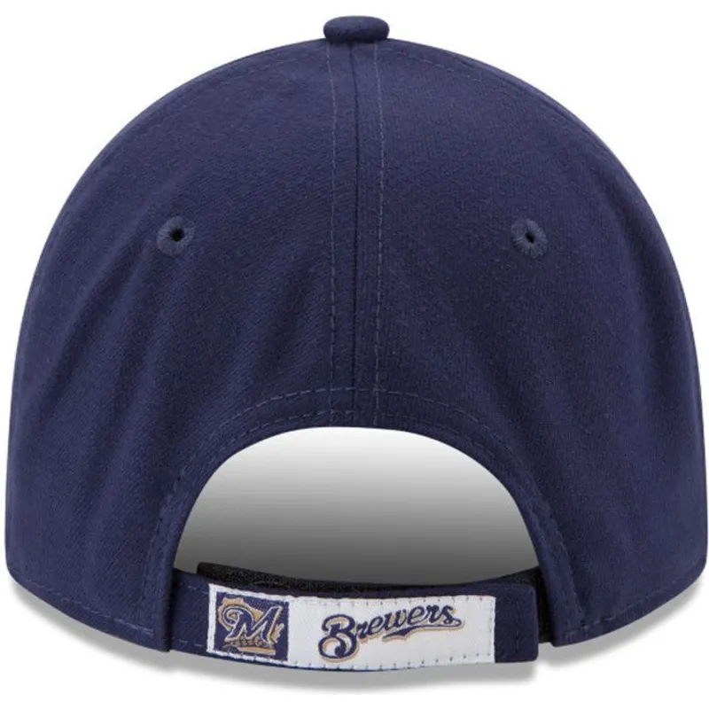 lippikset-kaareva-laivastonsininen-saadettava-nauha-9forty-the-league-milwaukee-brewers-mlb-new-era