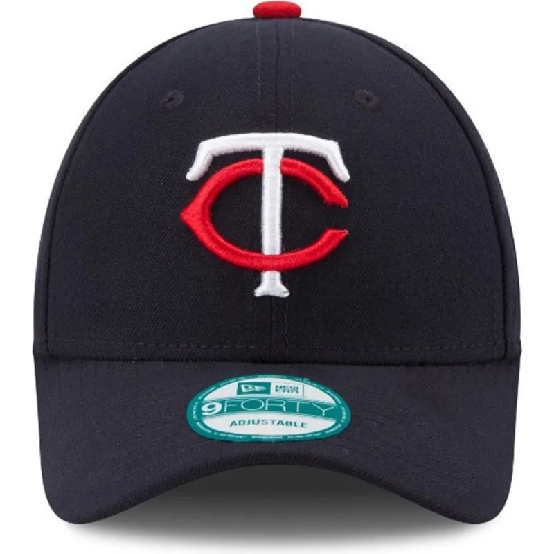 lippikset-kaareva-laivastonsininen-saadettava-nauha-9forty-the-league-minnesota-twins-mlb-new-era