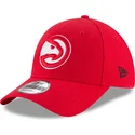 lippikset-kaareva-punainen-saadettava-nauha-9forty-the-league-atlanta-hawks-nba-new-era