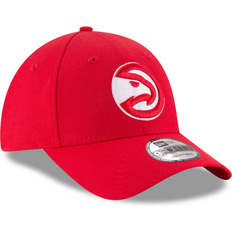 lippikset-kaareva-punainen-saadettava-nauha-9forty-the-league-atlanta-hawks-nba-new-era