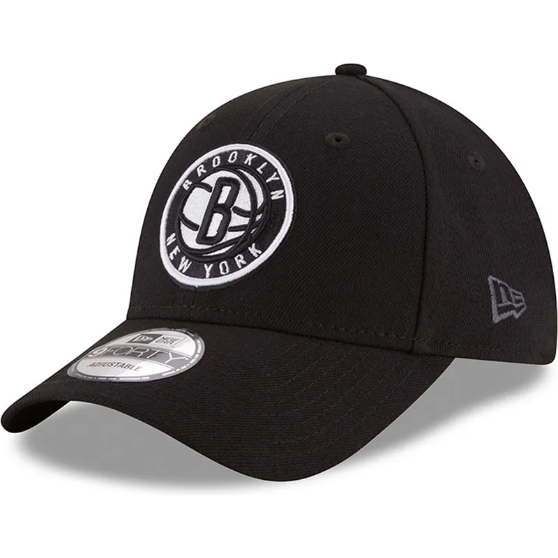 lippikset-kaareva-musta-saadettava-nauha-9forty-the-league-brooklyn-nets-nba-new-era