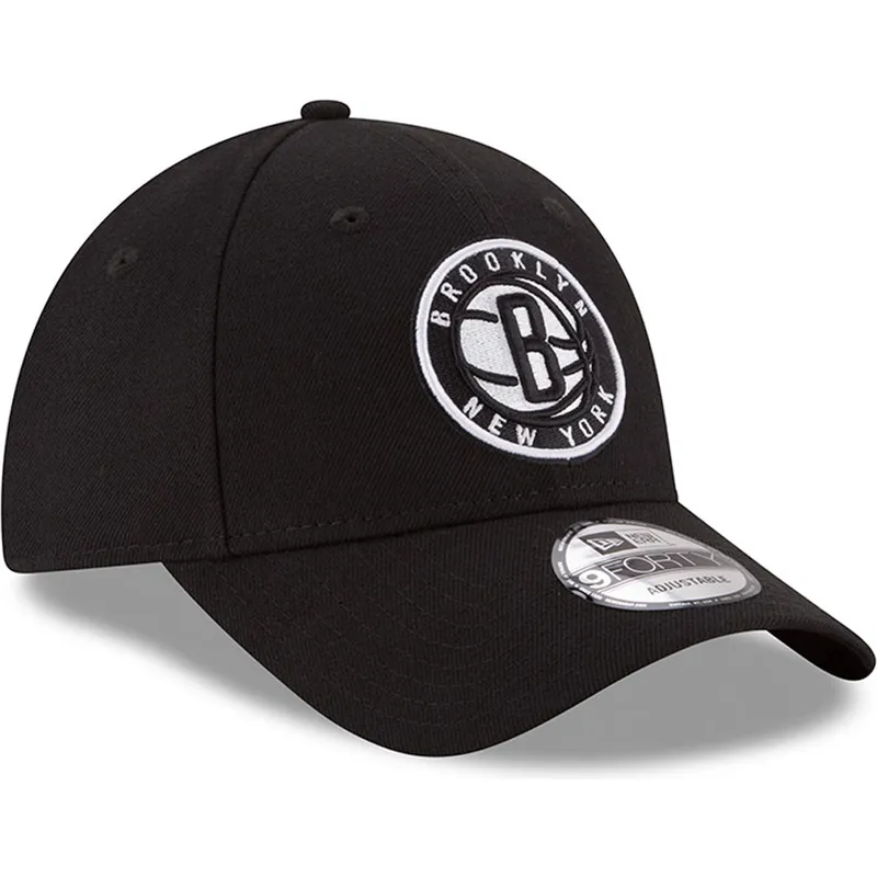 lippikset-kaareva-musta-saadettava-nauha-9forty-the-league-brooklyn-nets-nba-new-era