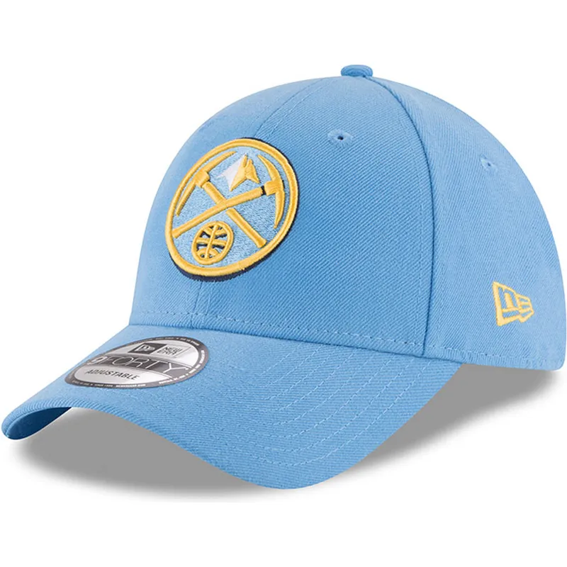 lippikset-kaareva-sininen-saadettava-nauha-9forty-the-league-denver-nuggets-nba-new-era