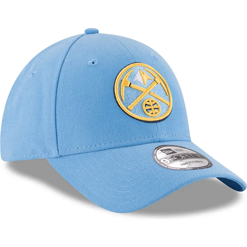 lippikset-kaareva-sininen-saadettava-nauha-9forty-the-league-denver-nuggets-nba-new-era