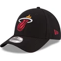 lippikset-kaareva-musta-saadettava-nauha-9forty-the-league-miami-heat-nba-new-era