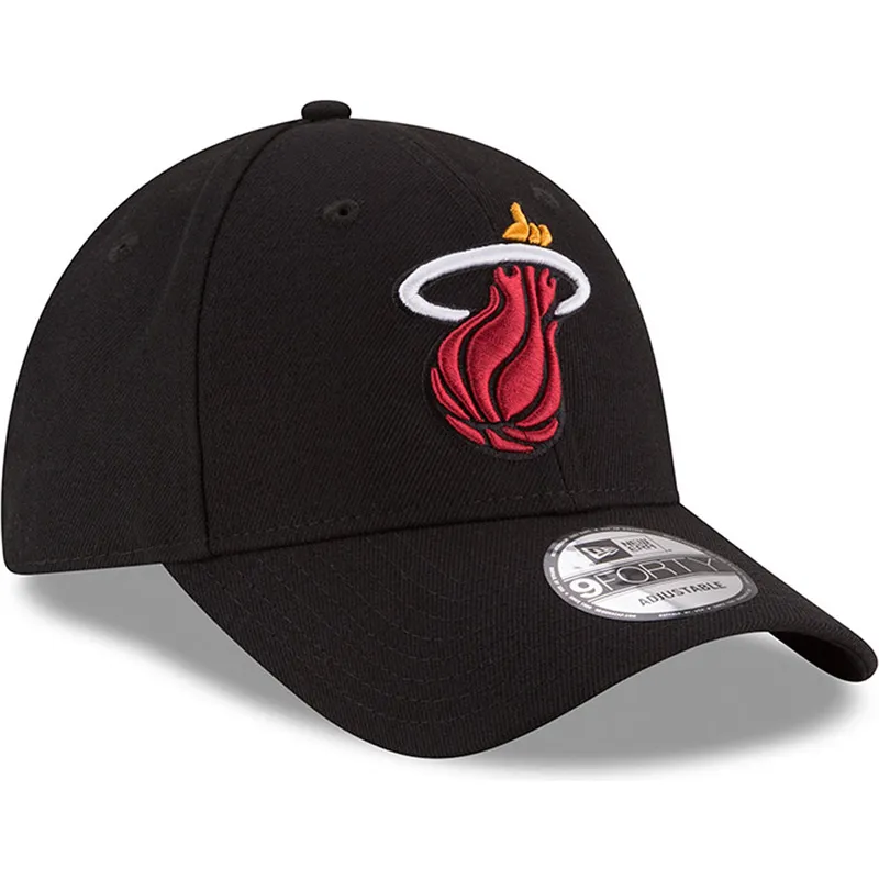 cap-kaareva-black-adjustable-strap-9forty-the-league-miami-heat-nba-new-era cap-kaareva-black-adjustable-strap-9forty-the-league-miami-heat-nba-new-era
