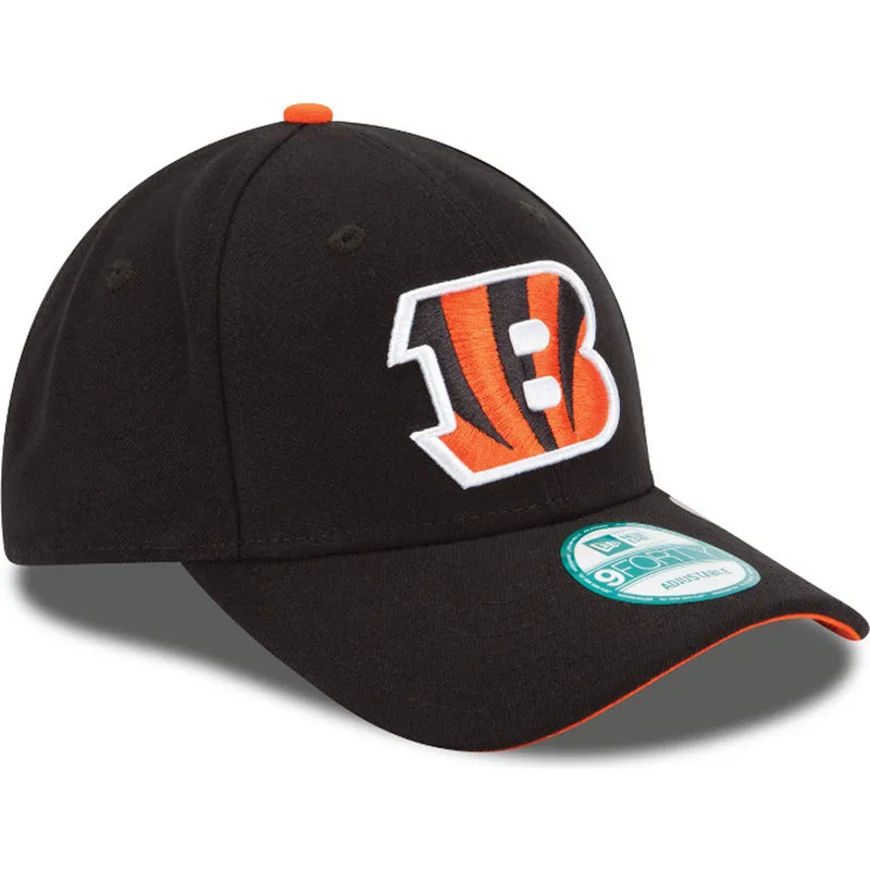 lippikset-kaareva-musta-saadettava-nauha-9forty-the-league-cincinnati-bengals-nfl-new-era