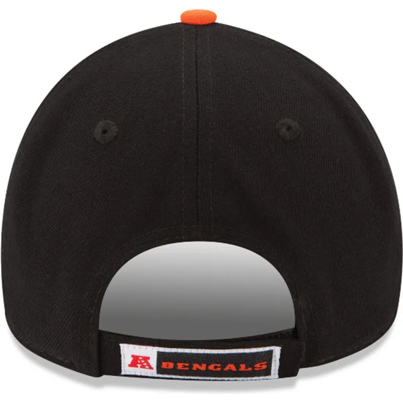 lippikset-kaareva-musta-saadettava-nauha-9forty-the-league-cincinnati-bengals-nfl-new-era