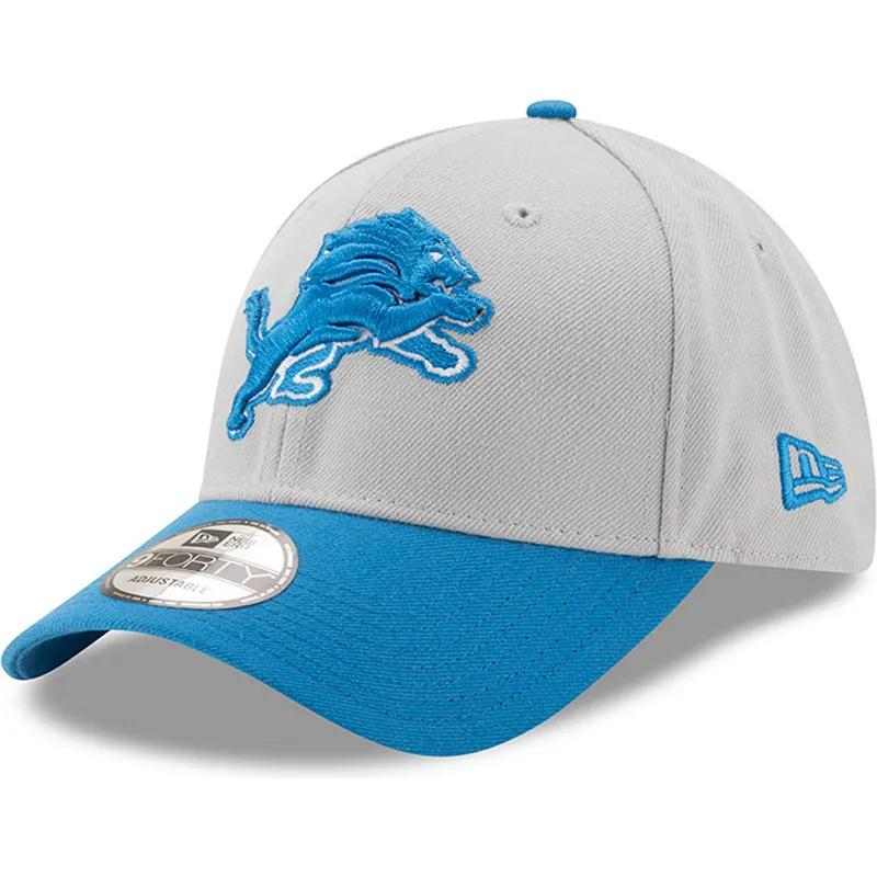 lippikset-kaareva-harmaa-saadettava-nauha-9forty-the-league-detroit-lions-nfl-new-era