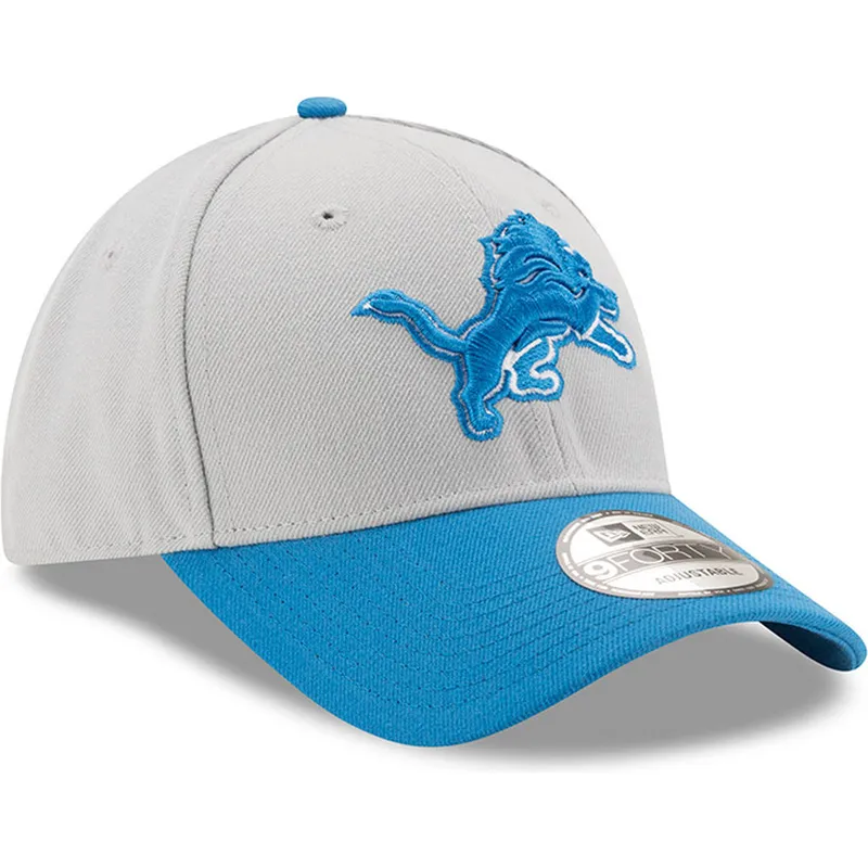 lippikset-kaareva-harmaa-saadettava-nauha-9forty-the-league-detroit-lions-nfl-new-era