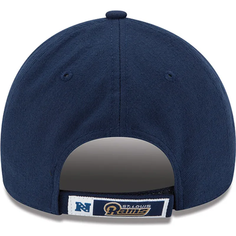 lippikset-kaareva-laivastonsininen-saadettava-nauha-9forty-the-league-los-angeles-rams-nfl-new-era