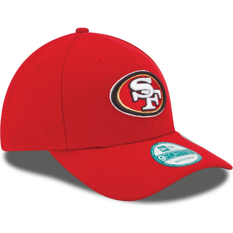 lippikset-kaareva-punainen-saadettava-nauha-9forty-the-league-san-francisco-49ers-nfl-new-era