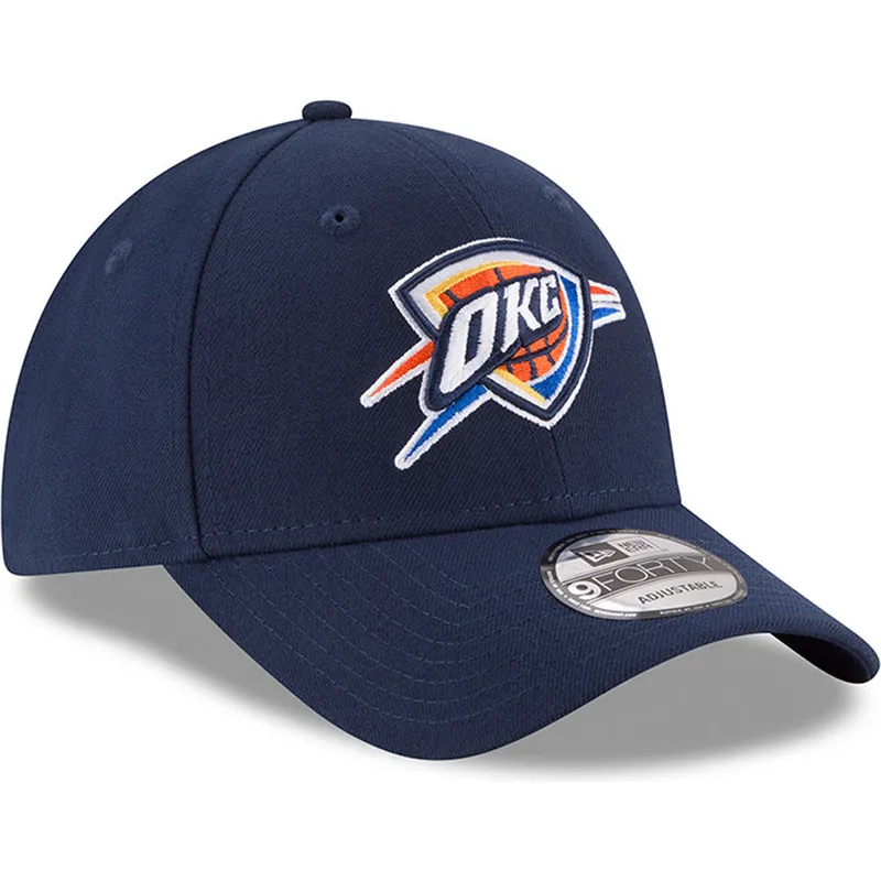 lippikset-kaareva-laivastonsininen-saadettava-nauha-9forty-the-league-oklahoma-city-thunder-nba-new-era