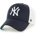lippikset-kaareva-rekka-musta-snapback-lapsille-new-york-yankees-mlb-47-brand