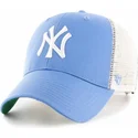lippikset-kaareva-rekka-sininen-snapback-lapsille-new-york-yankees-mlb-47-brand