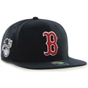 47-brand-flat-brim-boston-red-sox-mlb-captain-sure-shot-navy-blue-snapback-cap