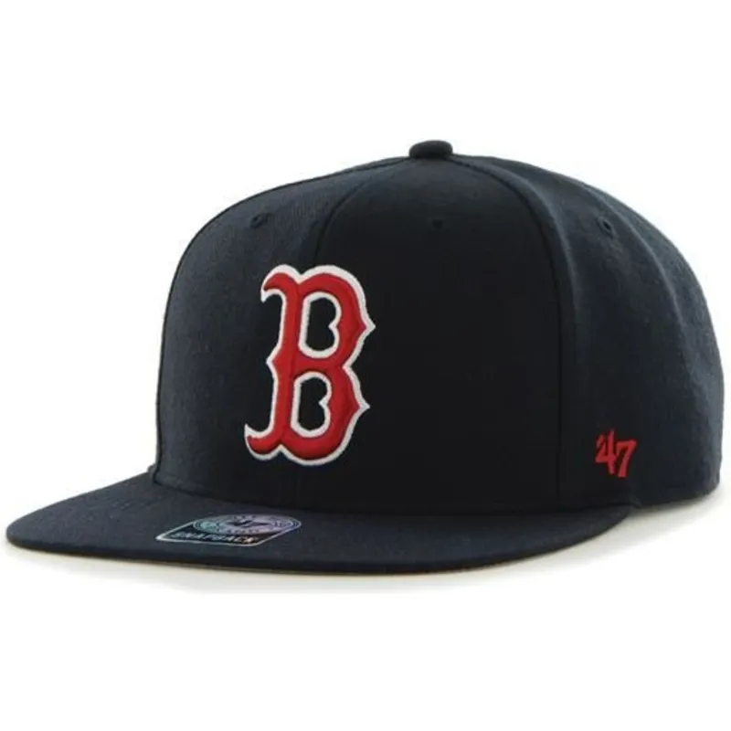 cap-littea-navy-blue-snapback-boston-red-sox-mlb-47-brand
