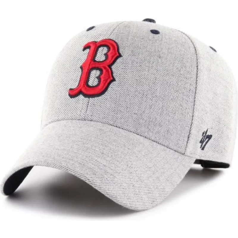 lippikset-kaareva-harmaa-saadettava-nauha-boston-red-sox-mlb-47-brand