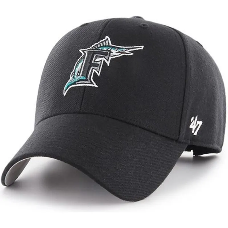lippikset-kaareva-musta-saadettava-nauha-clasico-miami-marlins-mlb-47-brand