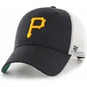 lippikset-kaareva-rekka-musta-snapback-pittsburgh-pirates-mlb-47-brand