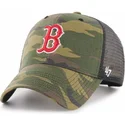 lippikset-kaareva-rekka-maastokuvio-snapback-boston-red-sox-mlb-47-brand