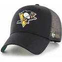 lippikset-kaareva-rekka-musta-snapback-pittsburgh-penguins-nhl-47-brand