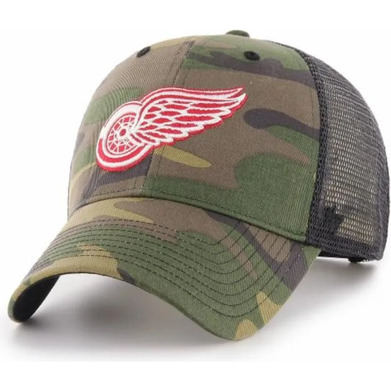 lippikset-kaareva-rekka-maastokuvio-snapback-detroit-red-wings-nhl-47-brand