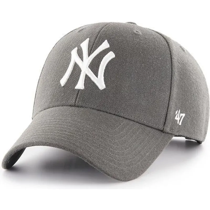 lippikset-kaareva-harmaa-saadettava-nauha-new-york-yankees-mlb-47-brand lippikset-kaareva-harmaa-saadettava-nauha-new-york-yankees-mlb-47-brand