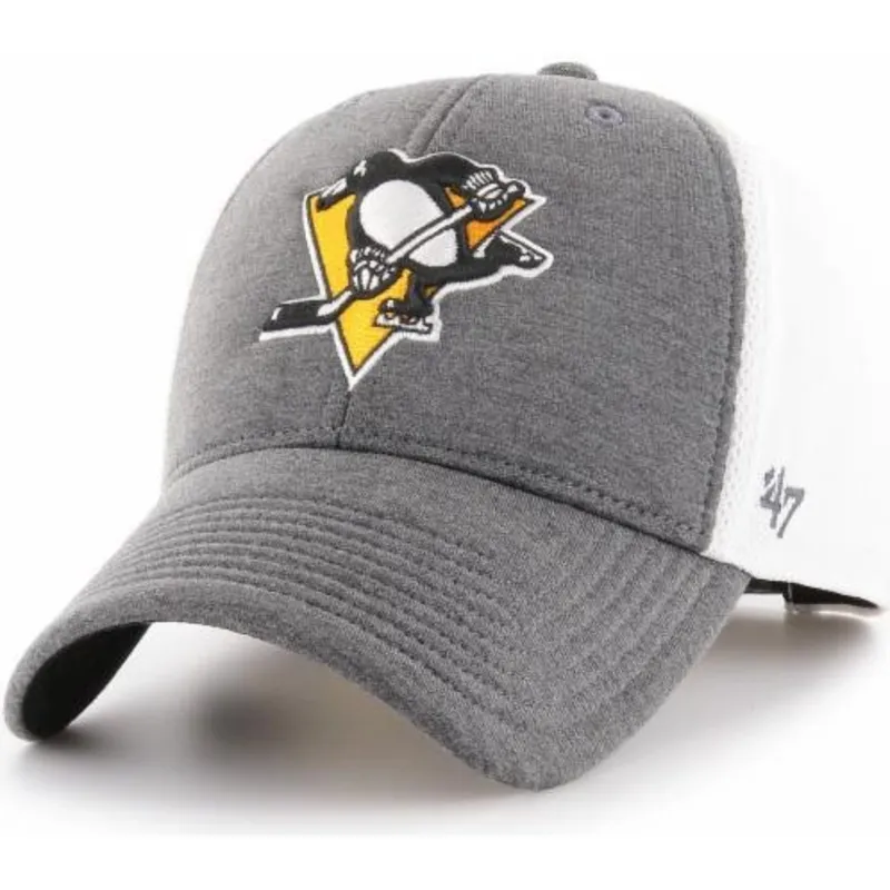 lippikset-kaareva-harmaa-saadettava-nauha-pittsburgh-penguins-nhl-47-brand