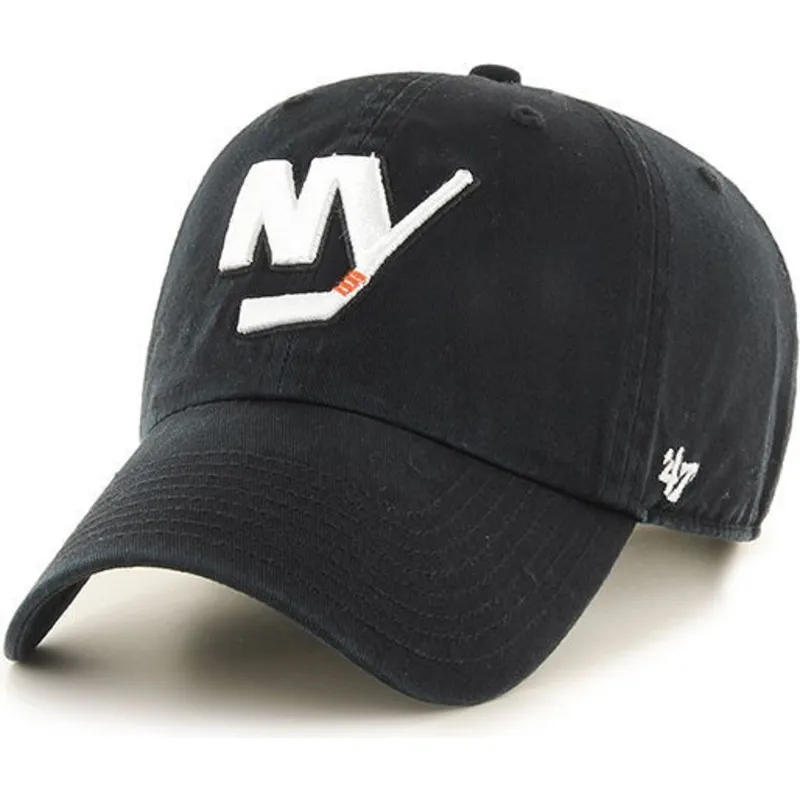 lippikset-kaareva-musta-saadettava-nauha-new-york-islanders-nhl-47-brand