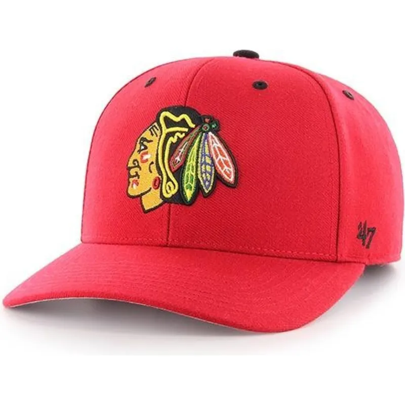 lippikset-kaareva-punainen-saadettava-nauha-chicago-blackhawks-nhl-47-brand