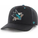 lippikset-kaareva-musta-saadettava-nauha-san-jose-sharks-nhl-47-brand