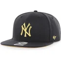 lippikset-littea-musta-snapback-oro-new-york-yankees-mlb-47-brand