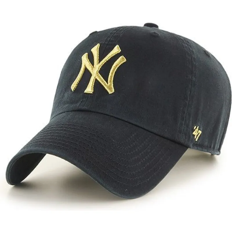 lippikset-kaareva-musta-saadettava-nauha-oro-new-york-yankees-mlb-47-brand