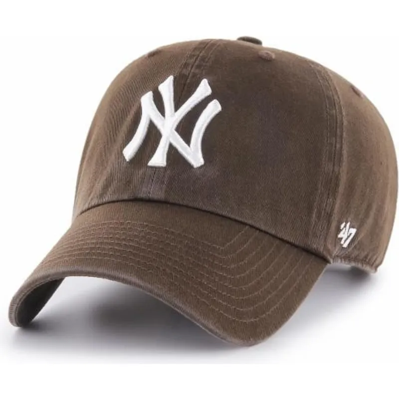 lippikset-kaareva-ruskea-saadettava-nauha-new-york-yankees-mlb-47-brand