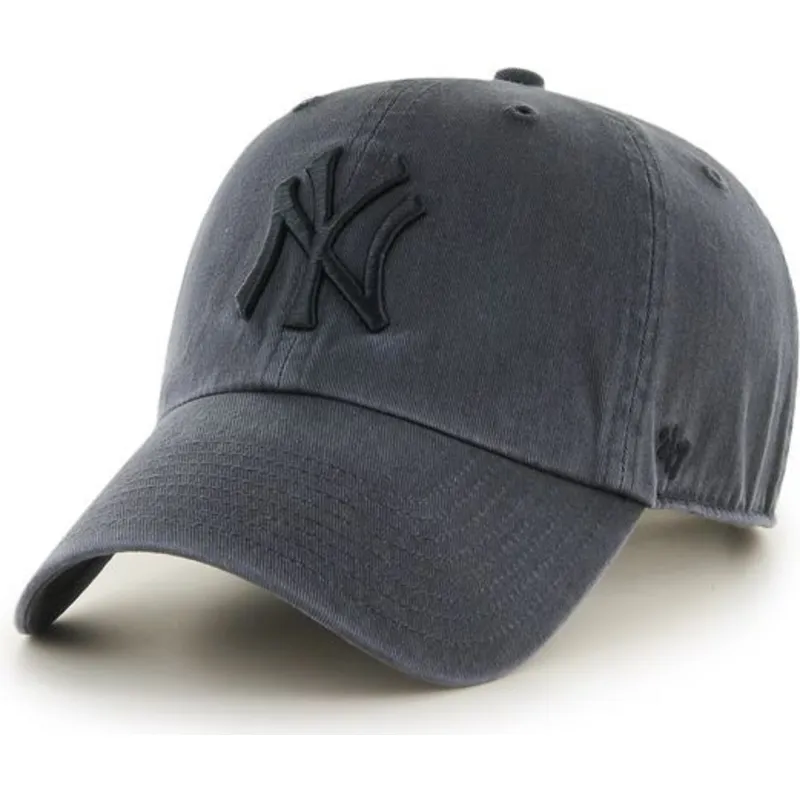 lippikset-kaareva-musta-saadettava-nauha-new-york-yankees-mlb-47-brand