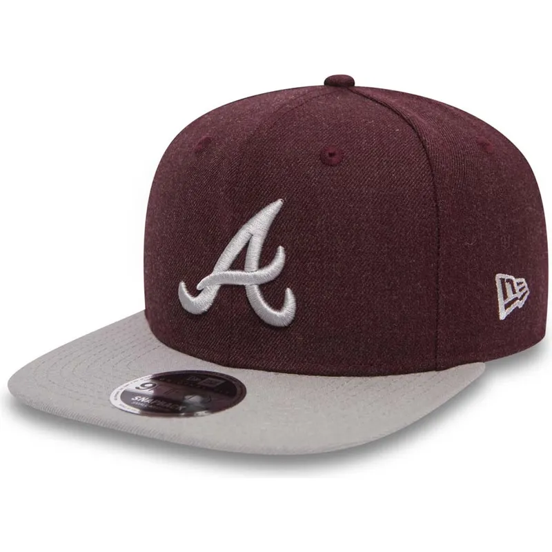 cap-littea-red-snapback-9fifty-seasonal-heather-atlanta-braves-mlb-new-era cap-littea-red-snapback-9fifty-seasonal-heather-atlanta-braves-mlb-new-era