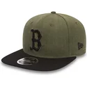 lippikset-littea-vihrea-snapback-9fifty-seasonal-heather-boston-red-sox-mlb-new-era
