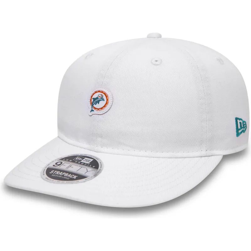 lippikset-littea-valkoinen-snapback-9fifty-low-profile-unstructured-miami-dolphins-nfl-new-era
