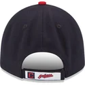 lippikset-kaareva-musta-saadettava-nauha-9forty-the-league-cleveland-indians-mlb-new-era