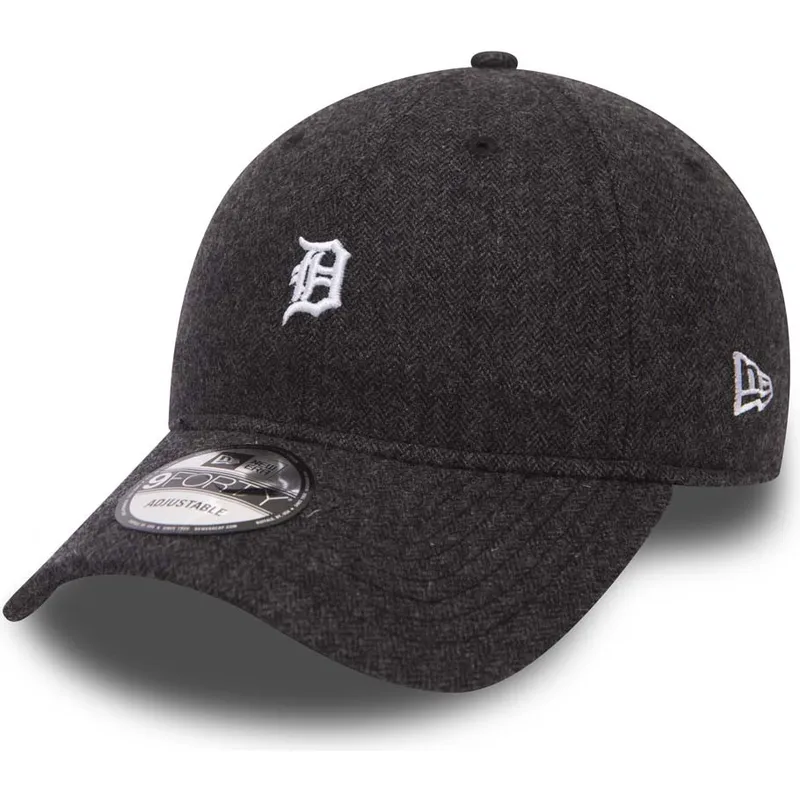 lippikset-kaareva-musta-saadettava-nauha-9forty-herringbone-detroit-tigers-mlb-new-era