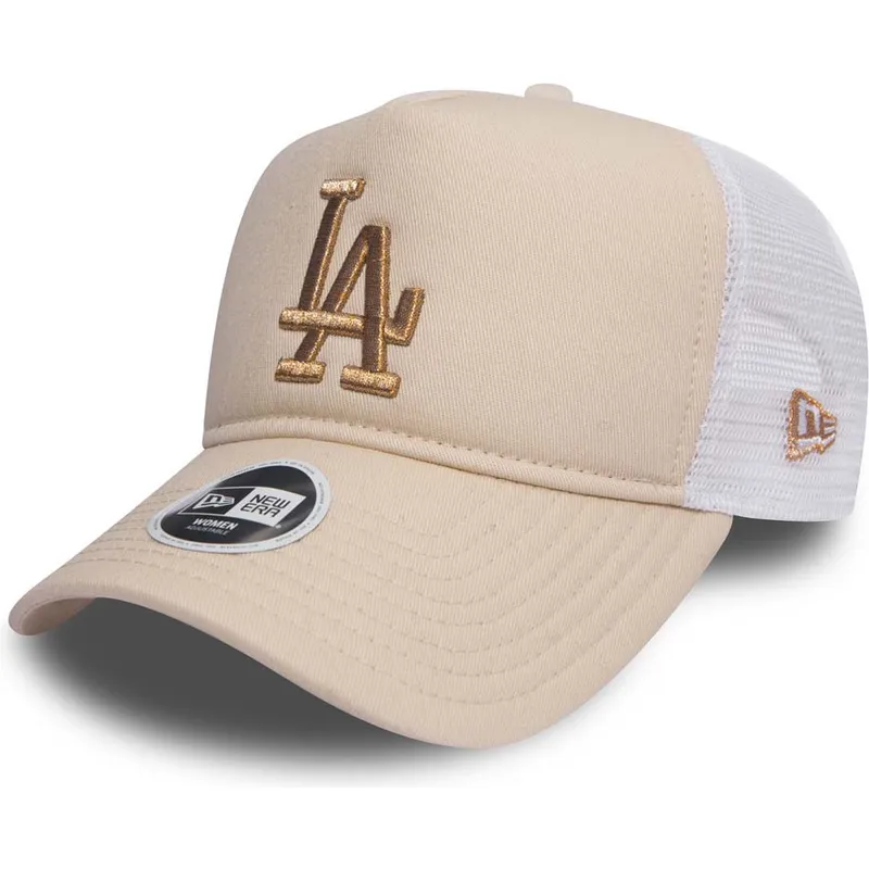lippikset-kaareva-rekka-vaaleanpunainen-snapback-bronce-9forty-essential-los-angeles-dodgers-mlb-new-era